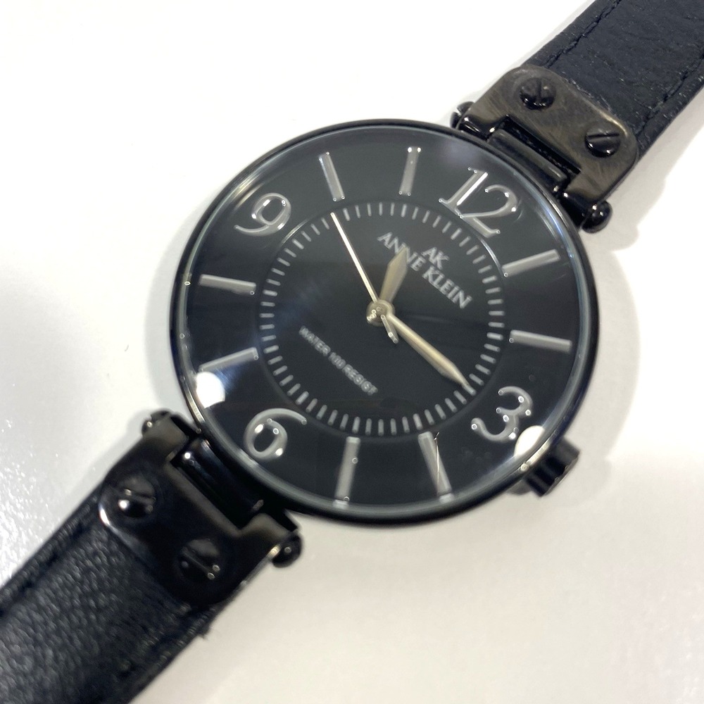 Anne Klein Fashion Watch Black Minimalist New Battery